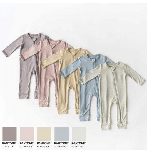 GOTS GRS Certified Bamboo Cotton Baby Clothes Manufacturer Baby Romper Zipper Long Sleeve Onesie Baby Clothes GOTS GRS Certified Bamboo Cotton Baby Clothes Manufacturer Baby Romper Zipper Long Sleeve Onesie Baby Clothes