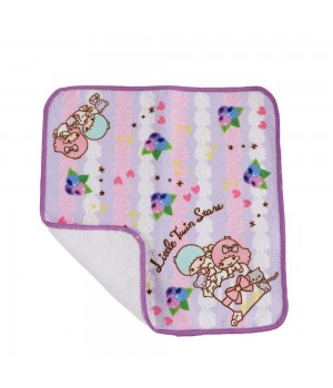 Cartoon design printed wash cloth handkerchief baby kids small square hand soft cotton face towel