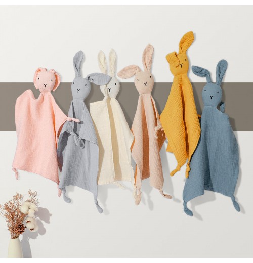 New cotton baby towel doll rabbit safety blanket animal teether toddler appease towel bunny towel New cotton baby towel doll rabbit safety blanket animal teether toddler appease towel bunny towel