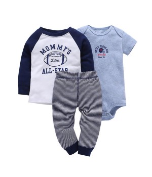 Hot selling high quality 95% cotton infant clothing set baby boy cloth set
