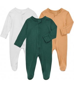 Customized Manufacturer Infant DTG Printed Baby Sleepers / Toddlers 100% Blank Bamboo Knit Body Suit Pajamas baby Newborn Romper