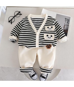 Wholesale Toddler Clothing Sets High Quality Baby Spring Autumn Organic Cotton Sets For Boys 1 To 5 Years