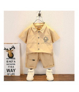 Organic cotton knit girls' clothes Baby Boys Girls Striped Set Children's Sweater suit baby clothes clothing