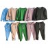 Custom bamboo baby clothes sets Sweatershirt jogger outfit casual french terry tracksuit clothes set
