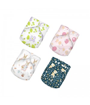 EASYMOM 3-15Kg New Born Baby Reusable Washable Pocket Cloth Diapers Nappy With Bamboo Charcoal Cotton Insert