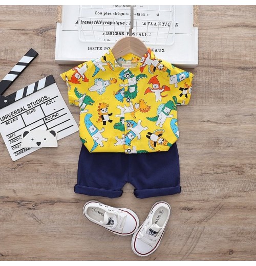 Customizable Cotton Boys Clothing Sets for Toddlers