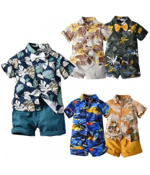 Fuyu boys clothing sets 3-4 years handsome baby clothes boys 0-3 month Wholesale Children clothing set