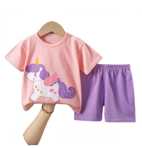 baby T-shirt Boys' homewear clothes girls' pajamas summer children's wear baby T-shirt Boys' homewear clothes girls' pajamas summer children's wear