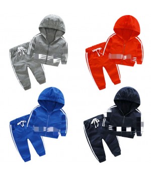 2021 wholesale casual toddler sweat suits clothing jogger babies winter hoodies set kids baby boys sport clothes children clothe