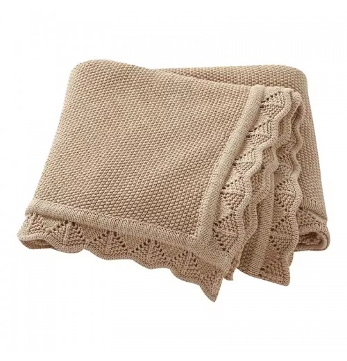 Bedding Oem Service Eco-Friendly Crochet Breathable Custom Cotton Wrap Swaddles Super Soft Knitted Baby Blankets for Newborns Bedding Oem Service Eco-Friendly Crochet Breathable Custom Cotton Wrap Swaddles Super Soft Knitted Baby Blankets for Newborns