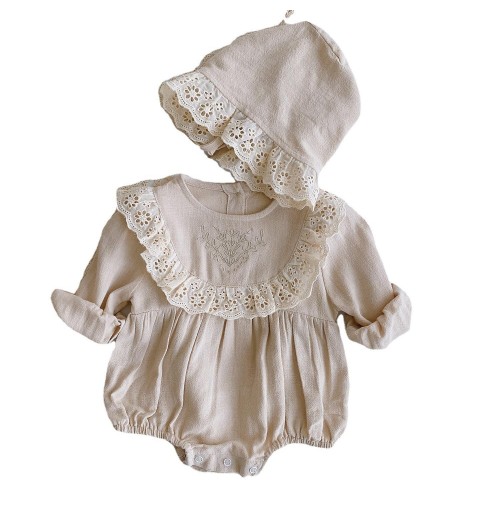 Onesie set autumn summer sleeveless 0-3 months baby girl romper dress blend organic cotton linen baby bubble romper Onesie set autumn summer sleeveless 0-3 months baby girl romper dress blend organic cotton linen baby bubble romper