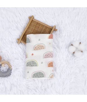 Wholesale Gots Certified 100% Organic Cotton Baby Muslin Squares Blanket