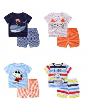 Hotsale Factory Children Clothes Set 100 different designs Baby Kids Cotton Clothing children clothes children