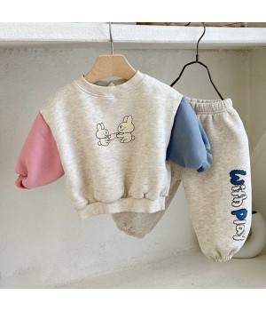 Wholesale Baby Clothes Babies Clothes 0-3 Girls And Boys Cartoon Printed 2022 New Style Kids Boutique 2pcs Boy Clothing Sets