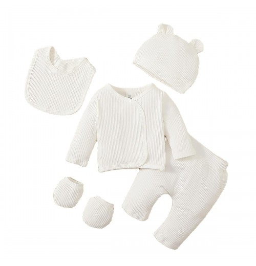 Solid Color Newborn Baby girl cloth sets Comfortable Casual Thin Cloth Set Hygroscopic and Sweat Releasing Baby Boneless Set Solid Color Newborn Baby girl cloth sets Comfortable Casual Thin Cloth Set Hygroscopic and Sweat Releasing Baby Boneless Set