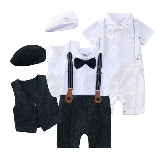 Formal 3-Piece Gentleman Suit Set for Baby Boy, 2-3 Years Old, Customizable Cloth Outfit Formal 3-Piece Gentleman Suit Set for Baby Boy, 2-3 Years Old, Customizable Cloth Outfit