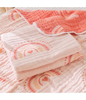 Nordic Winter Checkered Wrapper Dinosaur Cheap Organic Soft Cotton 6 Layer Muslin baby Blanket Beige Unique