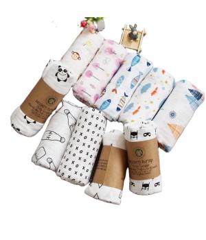 Unisex Customized Baby Swaddle Wrap and Wash Cloths Baby Swaddle Blanket