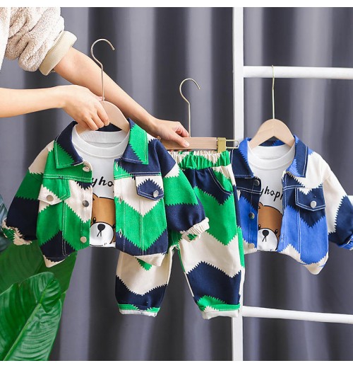 spring baby boy clothes set children's leisure sportswear boys tie-dye printed jacket and trouser suit spring baby boy clothes set children's leisure sportswear boys tie-dye printed jacket and trouser suit