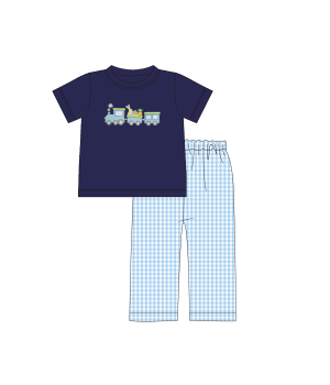 Boyis short sleeve Long Pants Toddler Infant Clothes Set FashionWear For Newborn Baby Boys